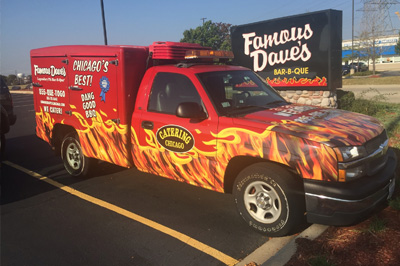 Famous Dave's Catering Truck